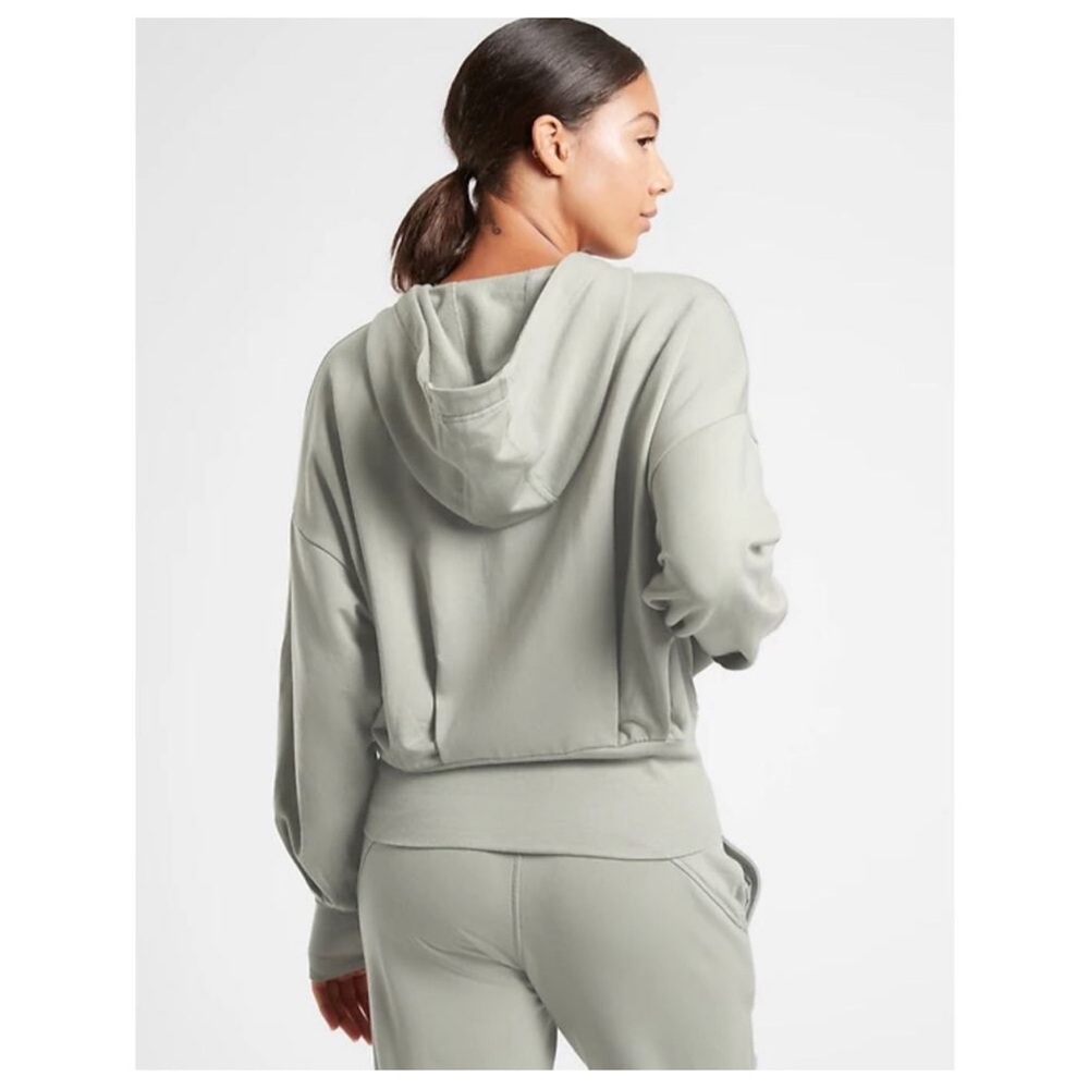 Athleta Women's Sage Green Balance Sweatshirt Full Zip Up NWT SZ XL - Picture 3 of 12